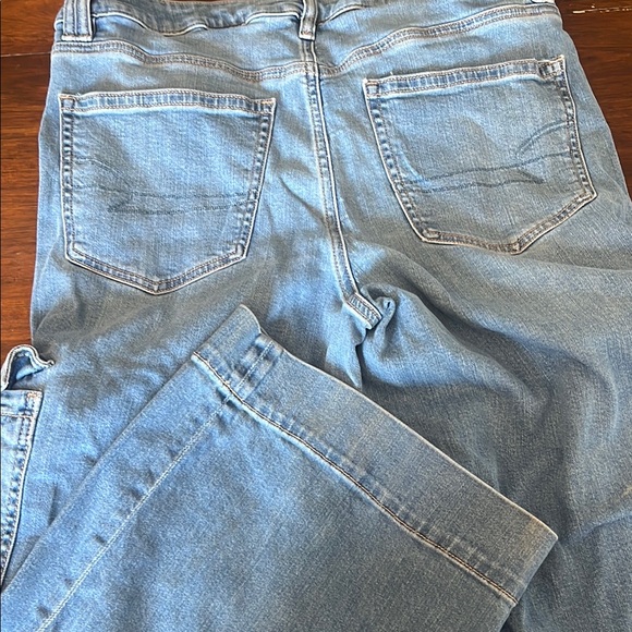 American Eagle Outfitters Blue Flare Wide Leg Jeans - Picture 7 of 7